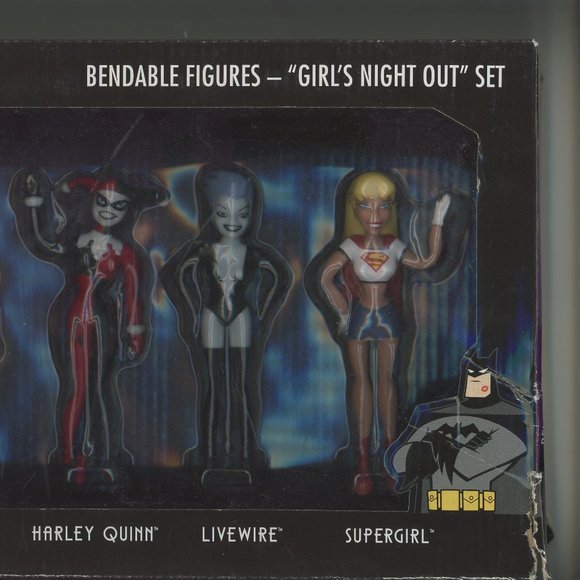 The New BATMAN Adventures Bendable Figures Girls Night Out Set - Picture 3 of 3
